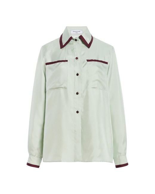 Franchise White Fanny Silk Shirt