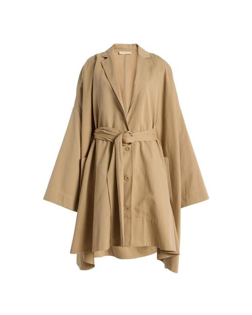 Ulla Johnson Natural Margaux Belted Cotton-Twill Coat