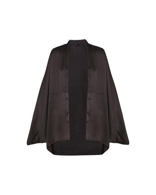 Cortana Black Opalo Satin Jacket
