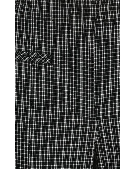 Proenza Schouler Gray Isadora Stretch-suiting Straight-leg Pants