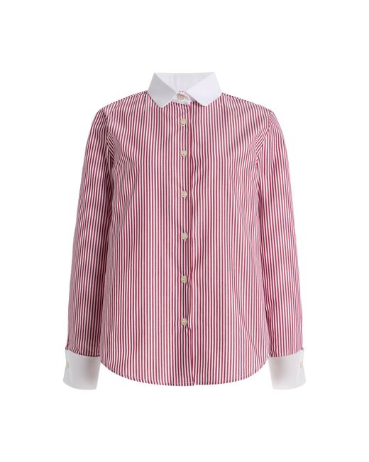 La Veste Pink Shelby Striped Wool-Cotton Shirt