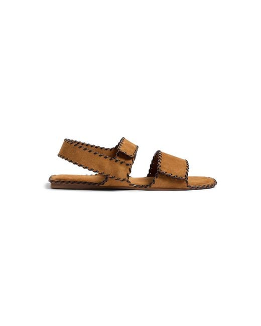 Khaite Natural Boden Whip Stitch Flat