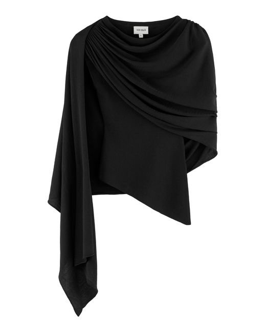 ARAKII Black Exclusive Haze Asymmetric Top