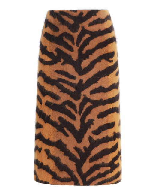 Adam Lippes Brown Amari Skirt