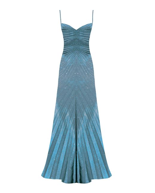 Georgia Hardinge Blue The Relic Knit-Jersey Dress
