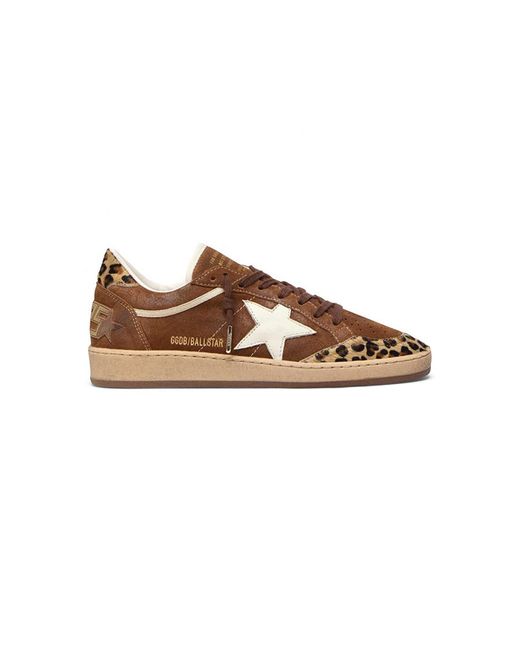 Golden Goose Deluxe Brand Brown Ball Star Suede Sneakers