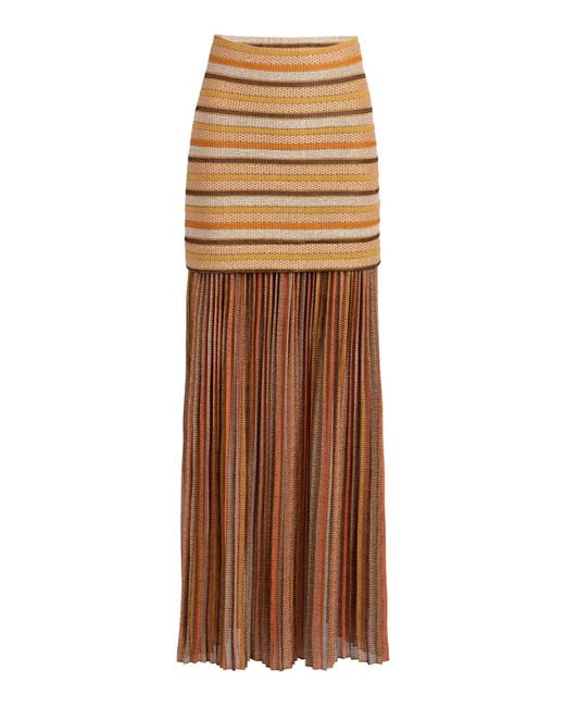 Silvia Tcherassi Natural Neko Maxi Skirt