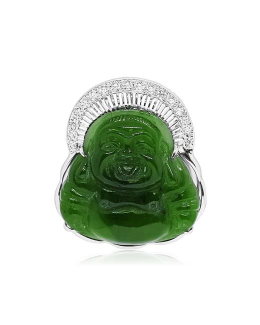 Ashna Mehta Green Buddha 18K Diamond Bag Charm