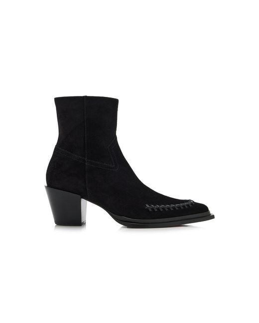 Jimmy Choo Black Cece Suede Ankle Boots