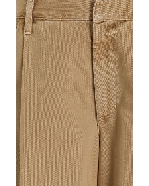 Agolde Natural Daryl Pleated Wide-leg Jeans