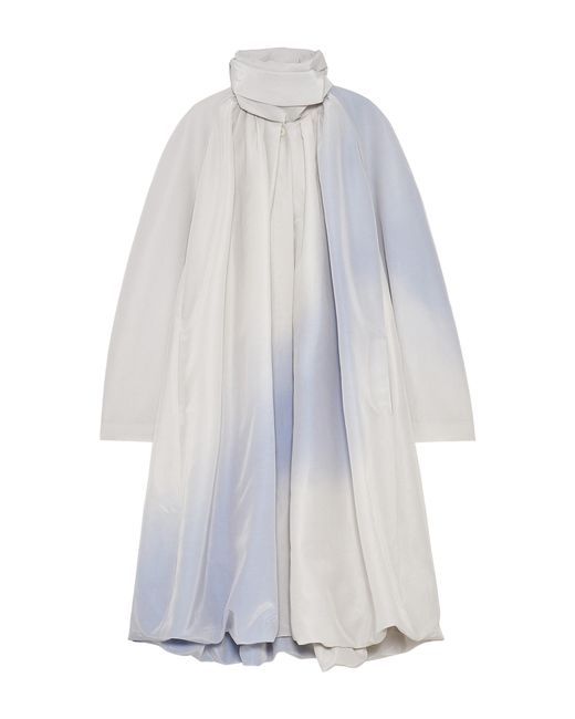 Jil Sander White High-Neck Cocoon Jacket
