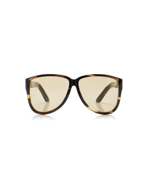 Miu Miu Brown D-Frame Acetate Sunglasses