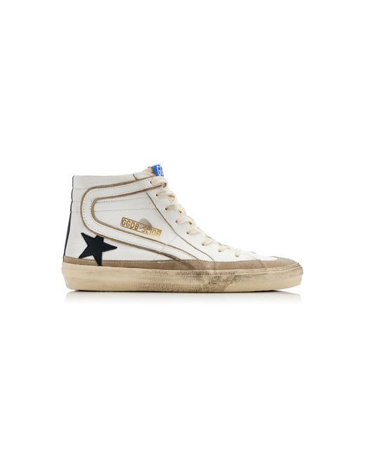Golden Goose Slide Leather Sneakers in 