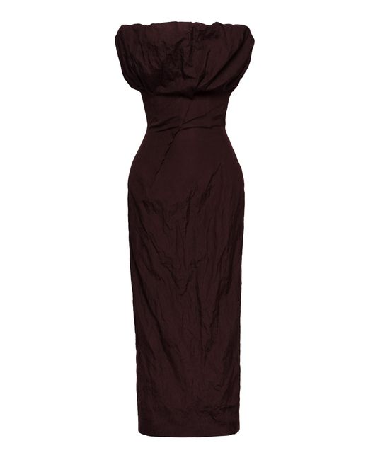 Magda Butrym Purple Puffed Cotton Gown