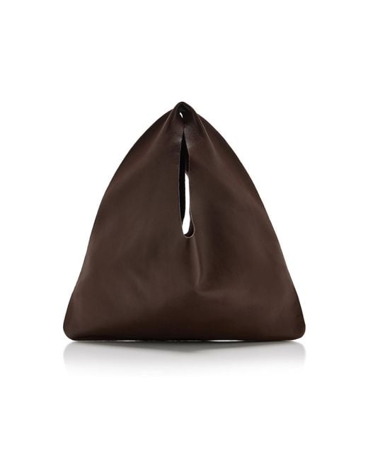 The Row Brown Small Bindle Leather Bag