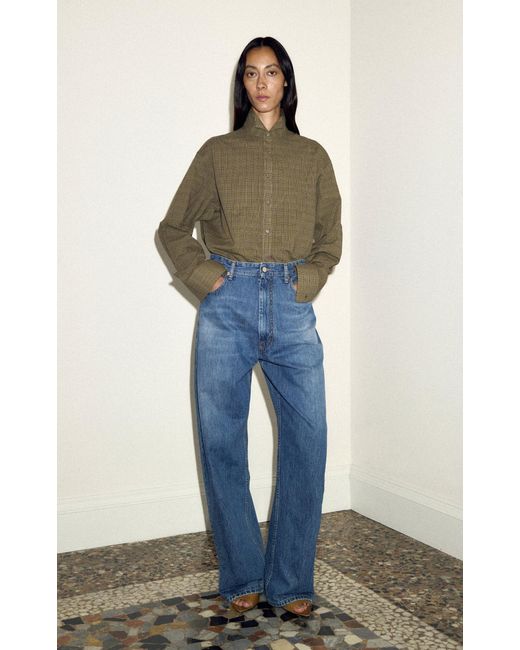 DARKPARK Blue Jules Wide Leg Jeans