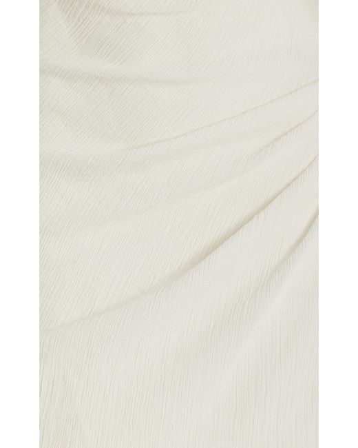 anna quan dimitri draped crinkle cotton mini dress Anna Quan Olympia Crinkle Mini Dress - White Crinkle