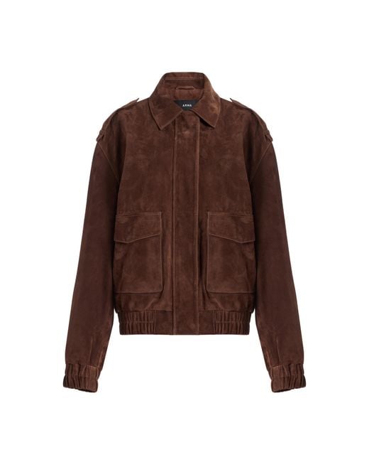 Arma Brown Halti Suede Jacket