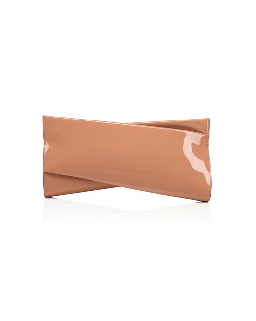 Christian Louboutin Natural Loubitwist Multi Patent Leather Clutch