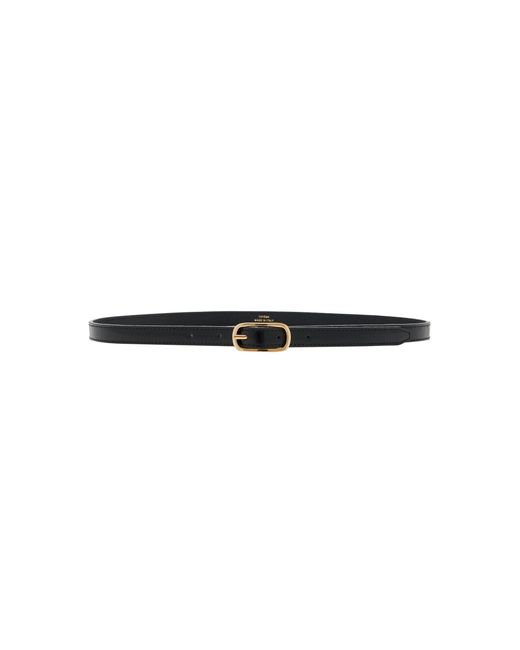 Totême  Black Slim Leather Belt