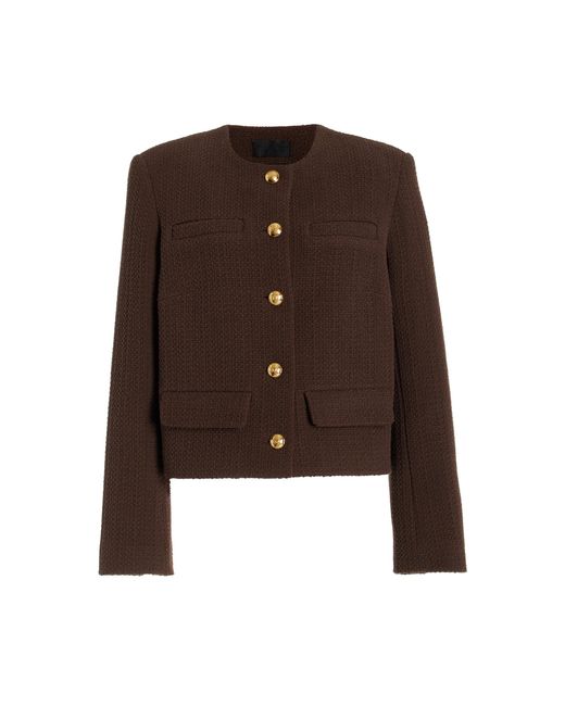 Nili Lotan Brown Paige Cotton-blend Jacket