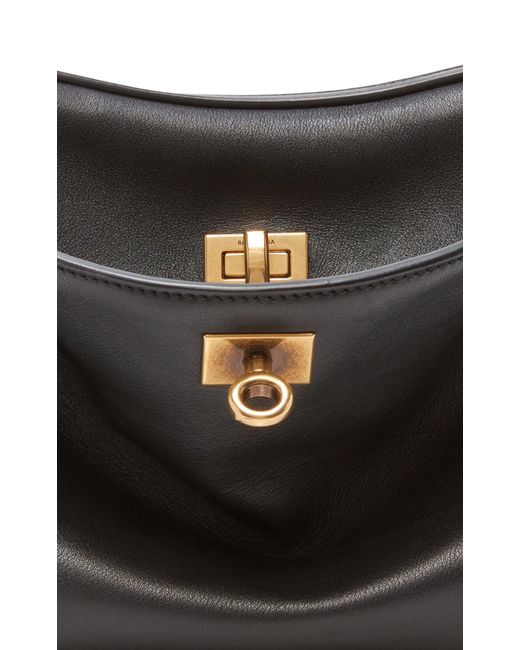 Balenciaga Black Rodeo Mini Leather Top Handle Bag