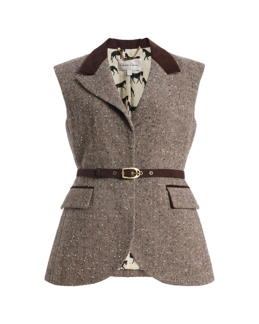 Cara Cara Brown Alonso Wool Vest