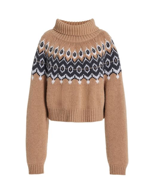 Khaite White Amaris Cashmere-blend Turtleneck Sweater