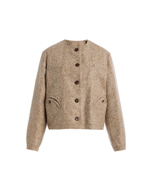 Blazé Milano Natural Seanna Gliss Alpaca-Wool Bolero