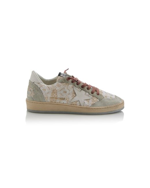 Golden Goose Deluxe Brand Natural Ball Star Macrame-suede Sneakers