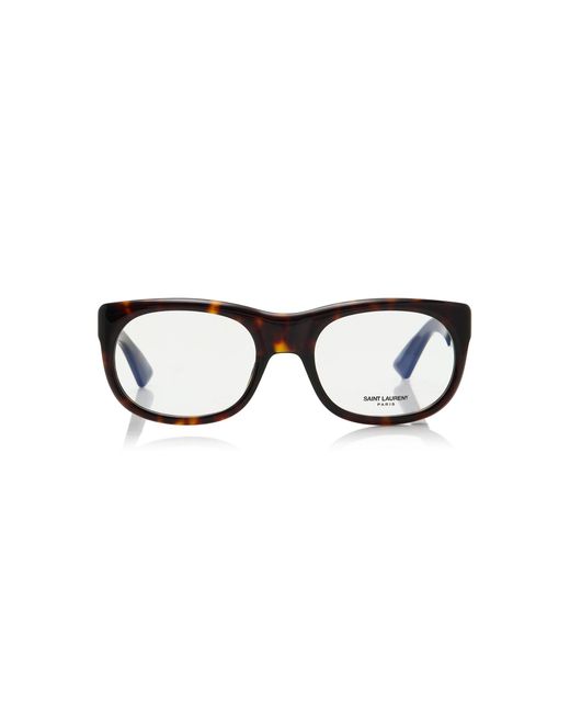 Saint Laurent Black Romy Square-Frame Acetate Glasses