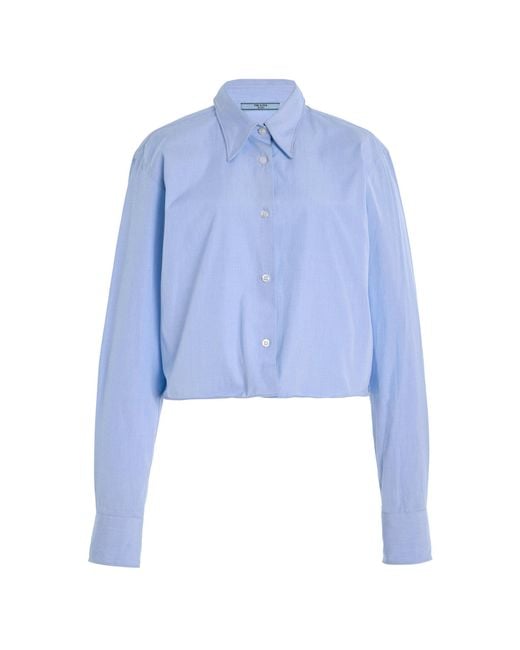 Prada Blue Cotton Shirt