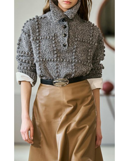 Altuzarra Gray Mitch Textured Merino Wool Sweater