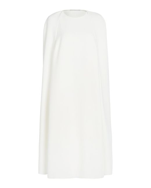 Stella McCartney Cape-detailed Shift Dress in White | Lyst UK