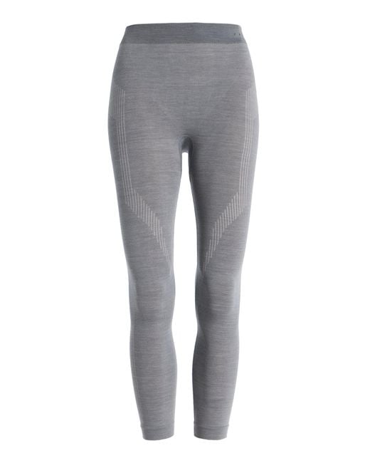 FALKE Long Ski Tights in Gray Lyst