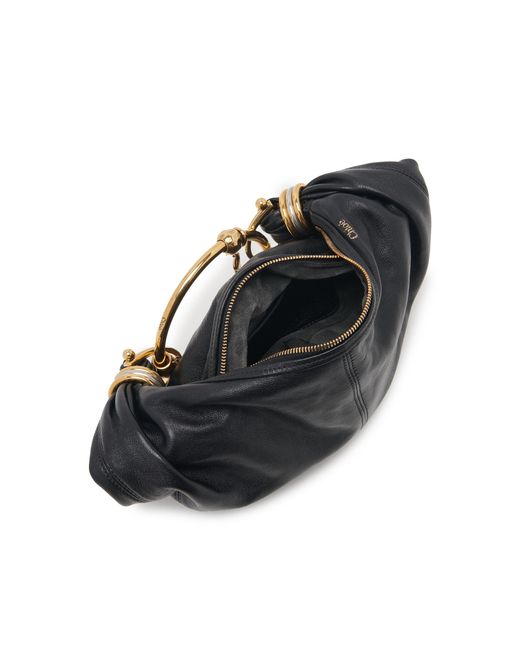 Chloé Black Bracelet-handle Leather Shoulder Bag