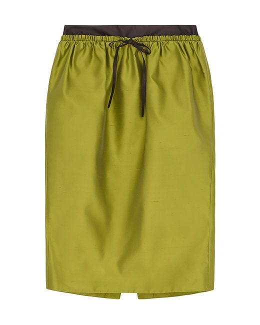 16Arlington Green Elyra Silk Midi Skirt