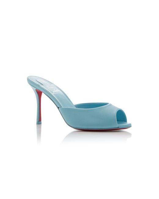 Christian Louboutin Blue Me Dolly 85mm Leather Pumps