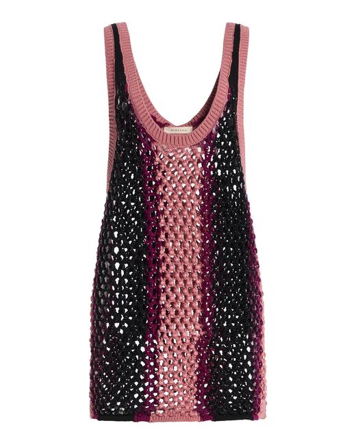 DIOTIMA Red Striped Dennis Marina Crochet Top