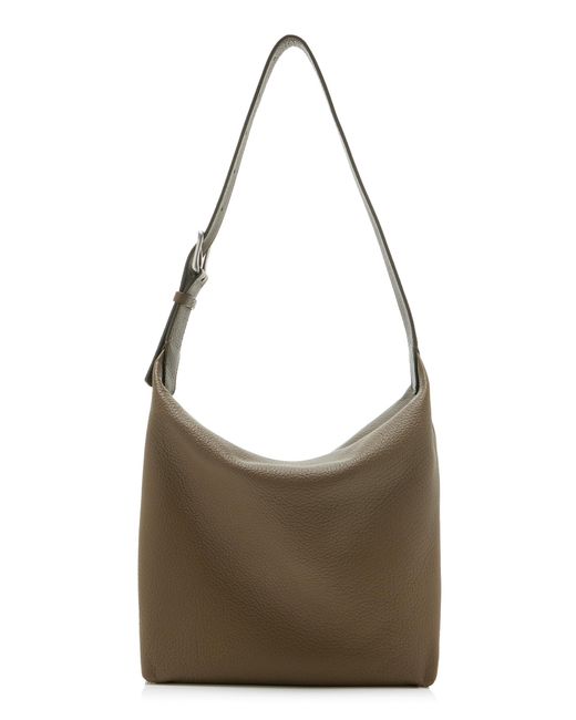 The Row Brown Isa Leather Shoulder Bag