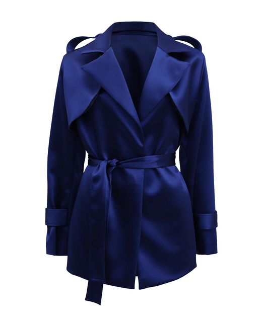 Francesca Miranda Blue Silk-Blend Jacket