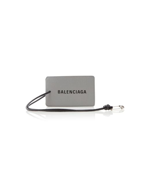 Balenciaga Gray Leather Tag