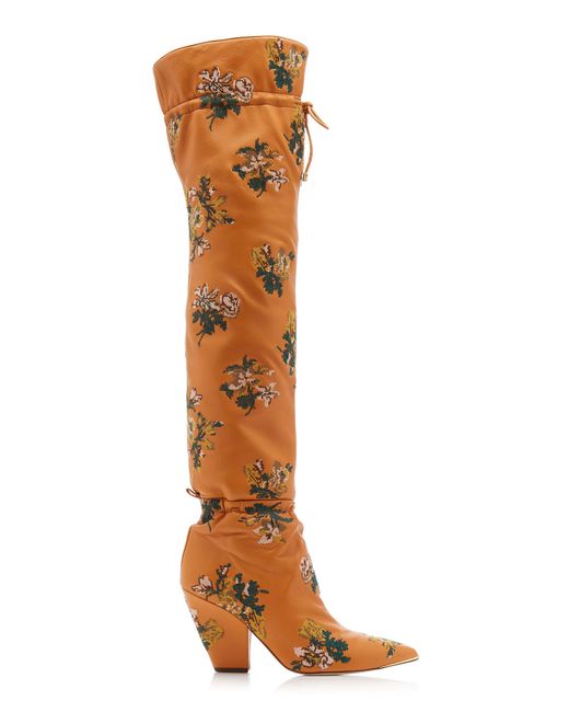 yellow tall boots