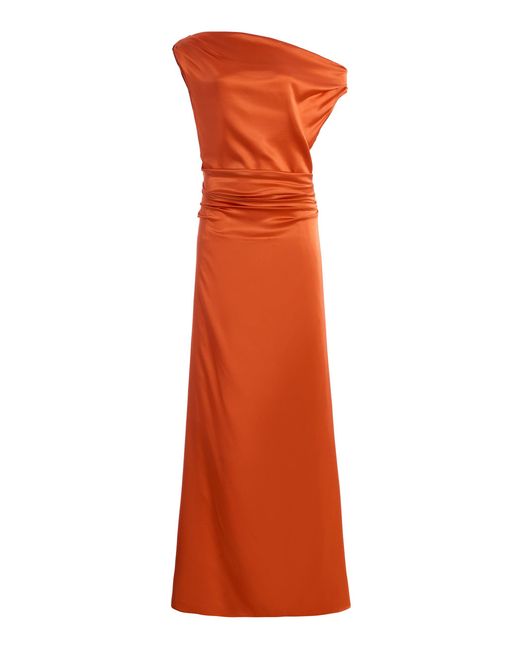 orange staud dress Staud Orange Yamila Maxi Dress Staud
