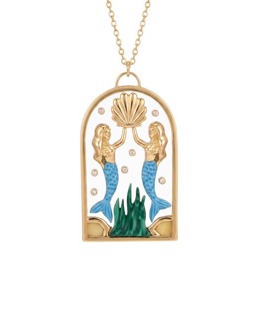 L'Atelier Nawbar Blue Mystic Mermaid Necklace