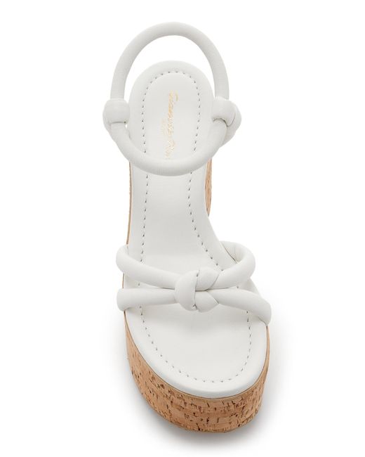 Gianvito Rossi White Padded-leather Platform Sandals