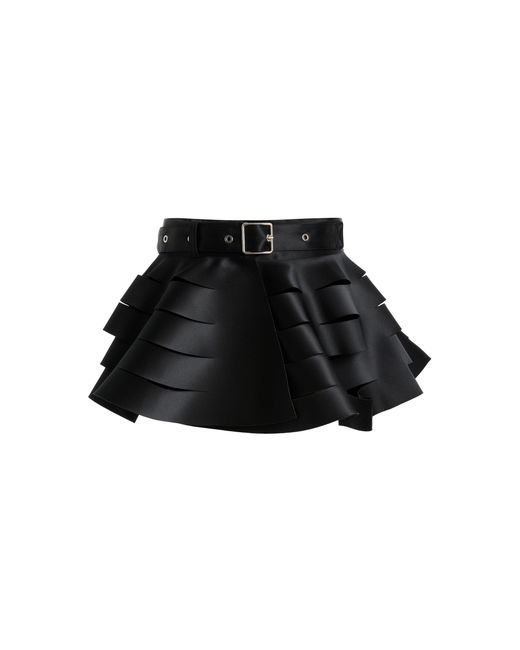 Lanvin Black Slashed Satin Basque
