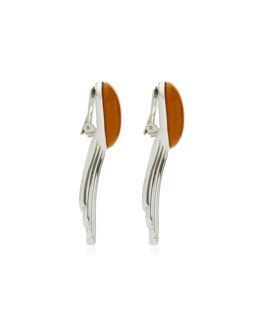 Ben-Amun Brown Exclusive Ryan Silver-tone Earrings