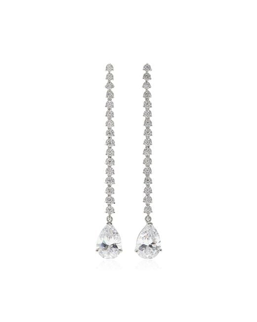 Anabela Chan 18k White Gold Diamond Earrings