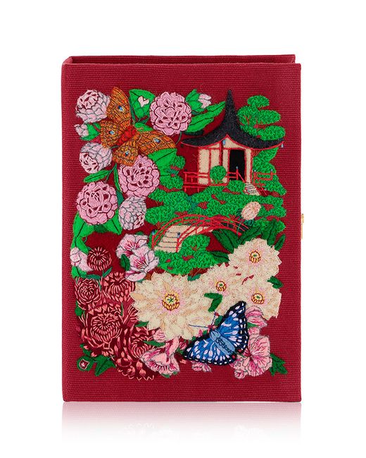 Olympia Le-Tan Red Japanese Garden Clutch